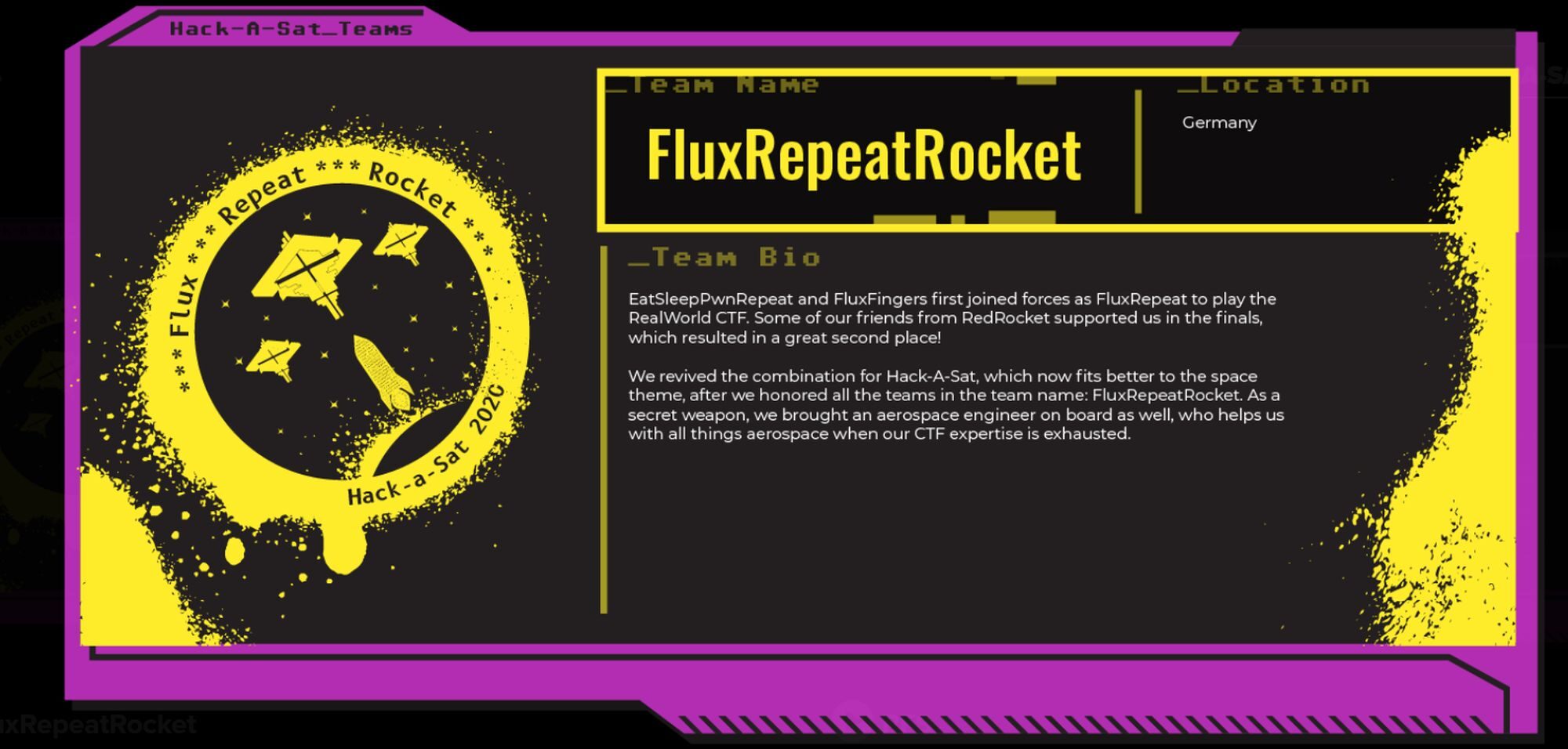 Teamvorstellung fluxrepeatrocket